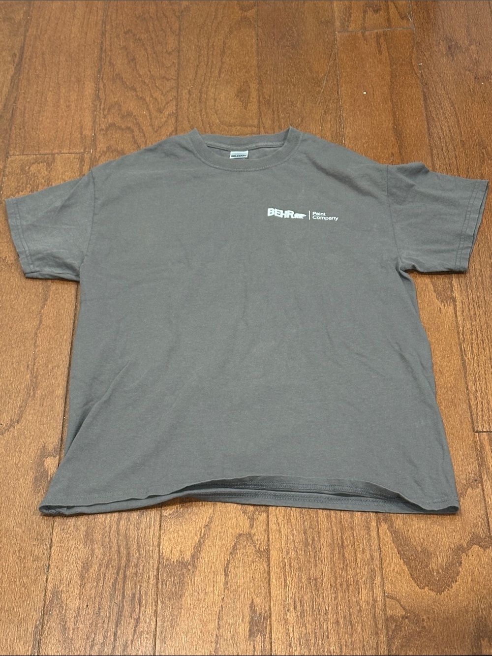 Gildan Behr Psint Men's Gray Short Sleeve Tee